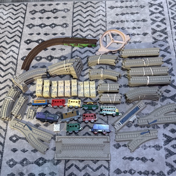 Mattel Other - Thomas TrackMaster Lot 90+Pcs Track Splatter Gullane Limited, Tramways 2006...